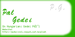 pal gedei business card